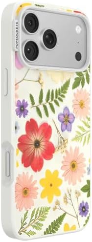 PopSockets iPhone 17 Pro Max Phone Case with MagSafe- Wild Blooms | Magnetic, Wireless Charging, Camera & Drop Protection, Western, Boho, Aesthetic, Flower, Floral
