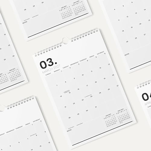 Karto Wall Calendar 2026 11x17 in - Minimalist | January 2026 to June 2027, Vertical, Boosts Productivity, Easy Monthly Planning