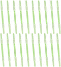 PATIKIL 20 Pcs Loose-Leaf Paper Binding Clamps, Green Plastic Paper Organizers Notebook Fasteners Reusable Prong Binder Clip for Home Office File Report Chart Documents