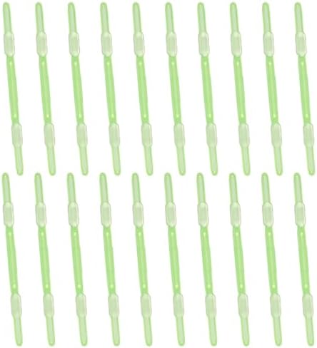 PATIKIL 20 Pcs Loose-Leaf Paper Binding Clamps, Green Plastic Paper Organizers Notebook Fasteners Reusable Prong Binder Clip for Home Office File Report Chart Documents