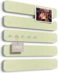 JBER Felt Strip Board 13" x 2", 5 Pack Cork Board Alternative, Grass Green