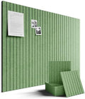 Fluxynara 48" x 36" Large Felt Bulletin Board, Moss Green