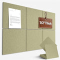 36" x 24" Large Felt Bulletin Board 1/2" Thick, Sage Green