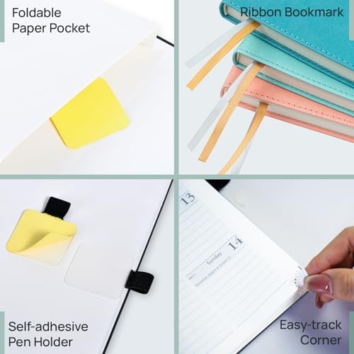 POPRUN Pocket Planner 2026-2027, Purse-4" x 6.25", Academic Pocket Calendar