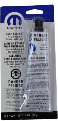 Chrysler 82300234AB Genuine Accessories 82300234 RTV Silicone Rubber Sealant - 3 oz. Tube
