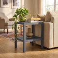 Honey-Can-Do Grey 2-Tier Storage Shelf