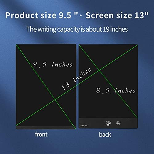 LCD Writing Tablet 9.5 Inch Double Display Digital Notepad