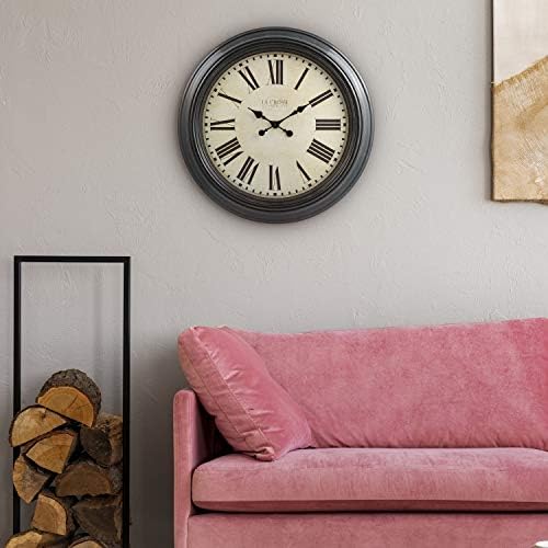 La Crosse Clock 404-2658 23-Inch Maxwell Quartz Wall Clock
