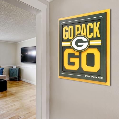 YouTheFan NFL Green Bay Packers Slogan Series 3D Wall Art