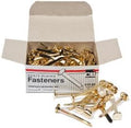 Charles Leonard Fasteners, Round Head, Brass Plated, 2 Inch Shank, 12 MM Head, 100-Pack (7R-BP)