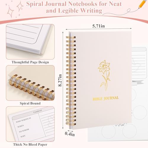 79 Pack Bible Study Supplies Journaling Kit for Women, Prayer Journal Note Taking Annotation Kit, Bible Tabs and Highlighters Set with Pencil Case and More Bible Study Tools