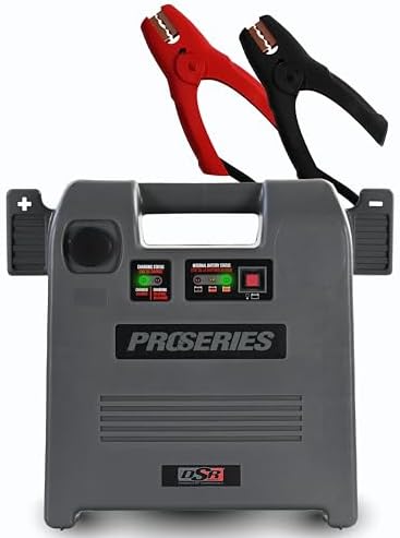 Schumacher Electric Car Battery Jump Starter & Portable Power Station - 1800 Peak Amps - 12V DC Power Outlet - with Overload & Short-Circuit Protection & Jumper Cables - DSR119