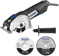 Dremel US40 Ultra-Saw Corded Mini Circular Saw Tool Kit with 3 Cutting Wheels and Auxiliary Handle