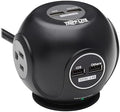 Tripp Lite Surge Protector 3-Outlet Spherical Surge Protector, 4 USB Ports (4.8A Shared) - 6-ft. (1.83 m) Cord, 5-15P Plug, 540 Joules, Black (TLP36USB)