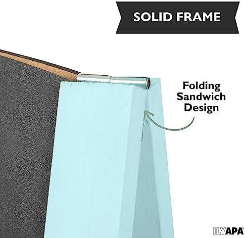 Ilyapa A Frame Chalk Board Easel Sign 18x31.5 in - Sandwich Signs Outdoor