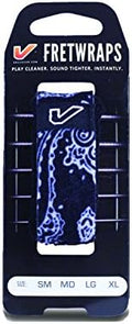 Gruv Gear Fret Wrap & Guitar Mute, Fretwrap for Acoustic, Electric & Bass | String Dampener Recording, Tapping & Practice Accessory (1 Pack, Medium Bandana Black, Fits 5 String Bass, 7 String Guitar)