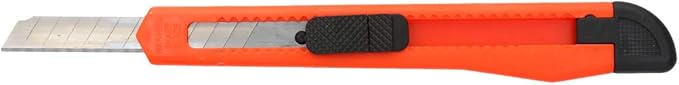 DIYSELF 24 Pack Box Cutters Bulk (9mm Wide Blade Cutter) Utility Knife Retractable, Razor Knife Exacto Knife, Compact, Extended Use for Heavy Duty Office, Home, Crafts, Hobby, Disposable Box Cutter