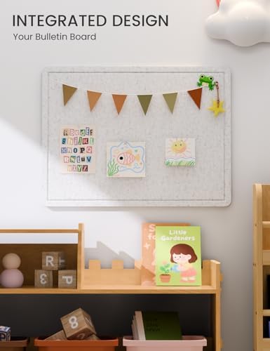 Fluxynara 23.6" x 17.1" Bulletin Board, Light Gray