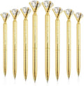 HISHER 20 Pack Custom Crystal Ballpoint Pens Smooth ABS Plastic Twist Pen