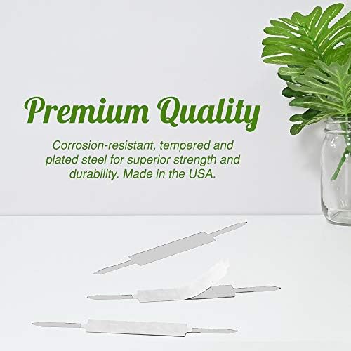 OLYMPX 100 Pcs of 1 Inch Capacity Economy Self-Adhesive Fastener, Prong Paper Fastener Bases, 2.75 Inch Base for Paper File Clip Folder Accessories, 100 per Box