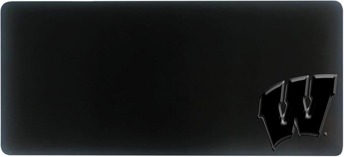 University of Wisconsin - Madison Alumni Desk Mat, Durable Office Supplies, Non-Slip Base, Responsive Desk Pad with Smooth Surface, Black