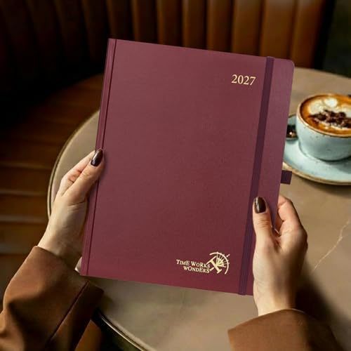 POPRUN 2027 Planner Weekly and Monthly, 8.5" x 10.5", Daily Calendar Book