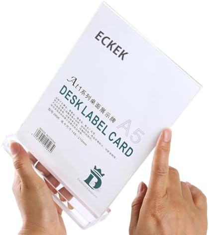 Acrylic Sign Holder (Transparent Vertical A5 148×210mm/ 5.83×8.27 inches)