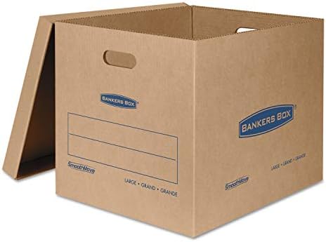 Bankers Box 5-Pack Large Classic Moving Boxes with Reinforced Handles