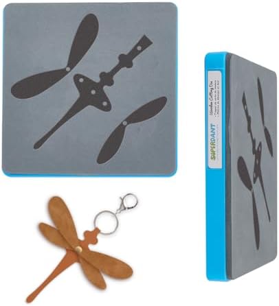 SUPERDANT Dragonfly Shape Leather Cutting Dies Leather Earrings Wooden Die Cutter Vintage Dragonfly Decorations Dies Leathers Dies for DIY Art Crafts for Bag Clothes Pendant Making