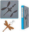 SUPERDANT Dragonfly Shape Leather Cutting Dies Leather Earrings Wooden Die Cutter Vintage Dragonfly Decorations Dies Leathers Dies for DIY Art Crafts for Bag Clothes Pendant Making