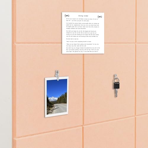 Felt Wall Tiles Bulletin Board Large Cork Board Alternative 12 Pack 11.81”x11.81”x0.47” Felt Pin Board Tack Board with Safe Removable Adhesive Tabs for Home Office School 48x36(Light Pink)