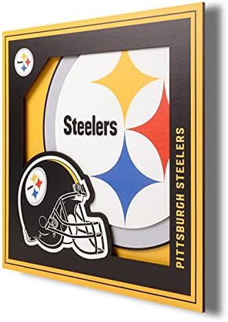 YouTheFan NFL Pittsburgh Steelers 3D Logo Series Wall Art