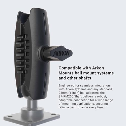 ARKON Mounts Heavy-Duty Tablet Mount, Permanent Drill Base AMPS Mount for Vehicles, Fleet, Desks & Workstations, Fits iPad, Samsung Galaxy Tab & Tablets 7"-18.4"