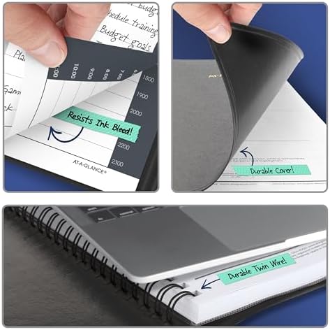 AT-A-GLANCE 2027 Appointment Book Planner, Daily, 8.5" x 11", 24-Hour, Black (702140527)