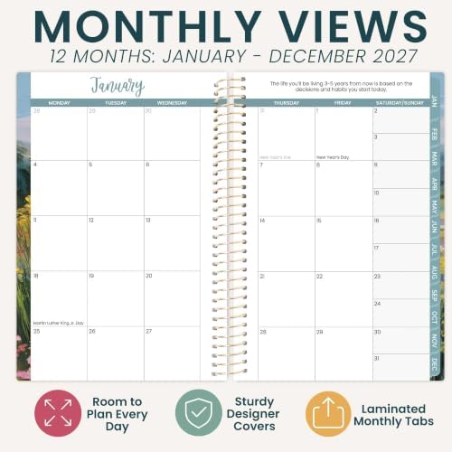 bloom daily planners 2027 Pocket Planner (January 2027 - December 2027) - 4” x 6” MINI Weekly Monthly Agenda Organizer & Calendar Year Book - A New Day
