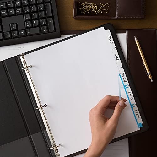 Avery Index Maker Clear Label Dividers, 5-Tab, White, 50 Sets