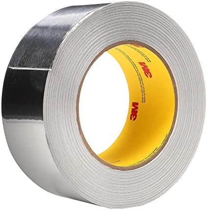 3M Aluminum Foil Tape 3380, Silver, 48 mm x 45 m, 3.25 mil, 1 Roll