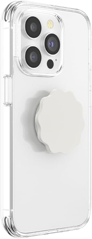 PopSockets Adhesive Phone Grip, Holder- Horchata | Secure Comfortable Hold, Anti-Drop, Kickstand, White, Electronic Accessories, For iPad/Kindle/iPhone/Android