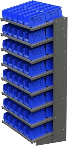 Akro-Mils 30237 AkroBins Plastic Storage Bins, 9"x6"x5", Blue, 12-Pack