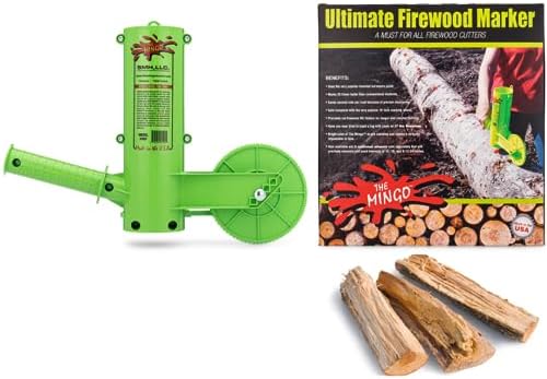THE MINGO Ultimate Firewood Measuring Tool - Chainsaw Fire wood Marking Tool With Marking 14" Wheel - Log Paint Marker -Measuring Accessory For Chainsaw - Logging Accessory