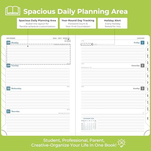 Planner 2026-2027 Daily Daily Weekly and Monthly,8.5"x6.5"