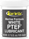 STAR BRITE Marine Grade White PTEF Lubricant - Ultimate Protection for Winches, Windlasses, Turn Buckles, Blocks, Pumps, Shafts, Zippers, Heads & More - 3.7 Oz (85504)