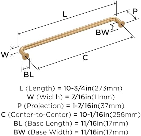 Amerock 10-1/16" Factor Champagne Bronze Drawer Pull