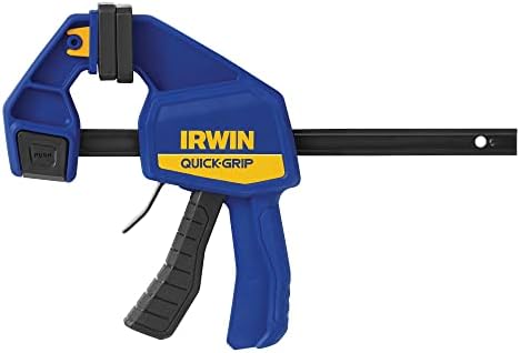 IRWIN QUICK-GRIP Bar Clamp, One-Handed, Medium-Duty, 6-Inch (1964717), Blue
