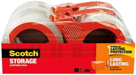 Scotch Long Lasting Storage Packing Tape, Clear, 1.88 in x 38.2 yd