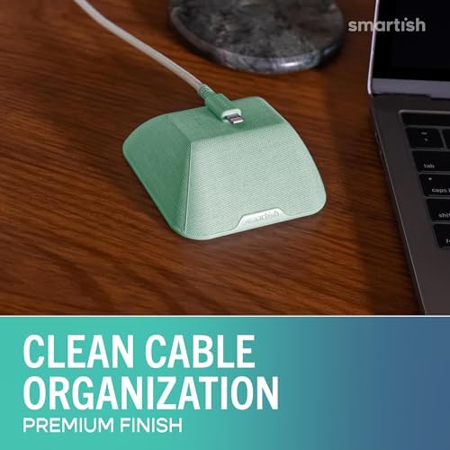 Smartish Magnetic Cord Holder, Cable Wrangler, Nightstand & Desk Organizer