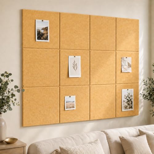 Felt Bulletin Board Tiles, Cork Board Alternative, 48 x 36 in