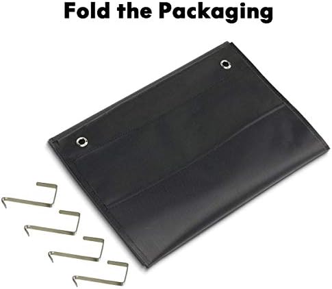 EAMAY Hanging File Folder Organizer Wall Mounted - 20 Pockets Wall File Folders, Office Supplies File Document Organizer Holder Pocket Chart for Offices, Classroom or Home Use