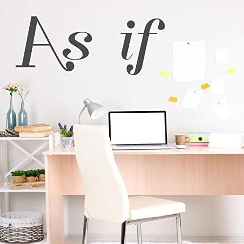 Office or Home Command Center ‘As If’ Vinyl Wall Decal – A Variety of Sizes and Colors Available