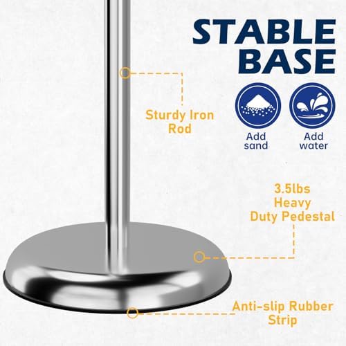 8.5x11 Sign Stands for Display, Adjustable Sign Holder Silver 2ct